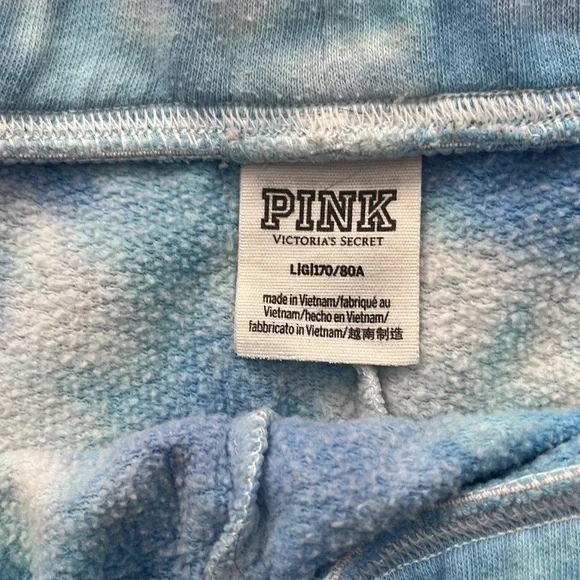 PINK tye dye lounge shorts - Picture 3 of 3